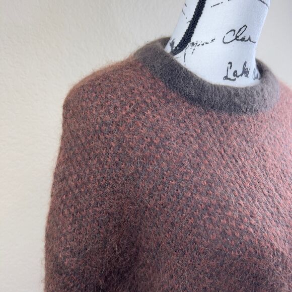 Banana Republic Chocolate brown Alpaca Yarn Sweater/ Italian Yarn Sweater size S - Picture 11 of 16